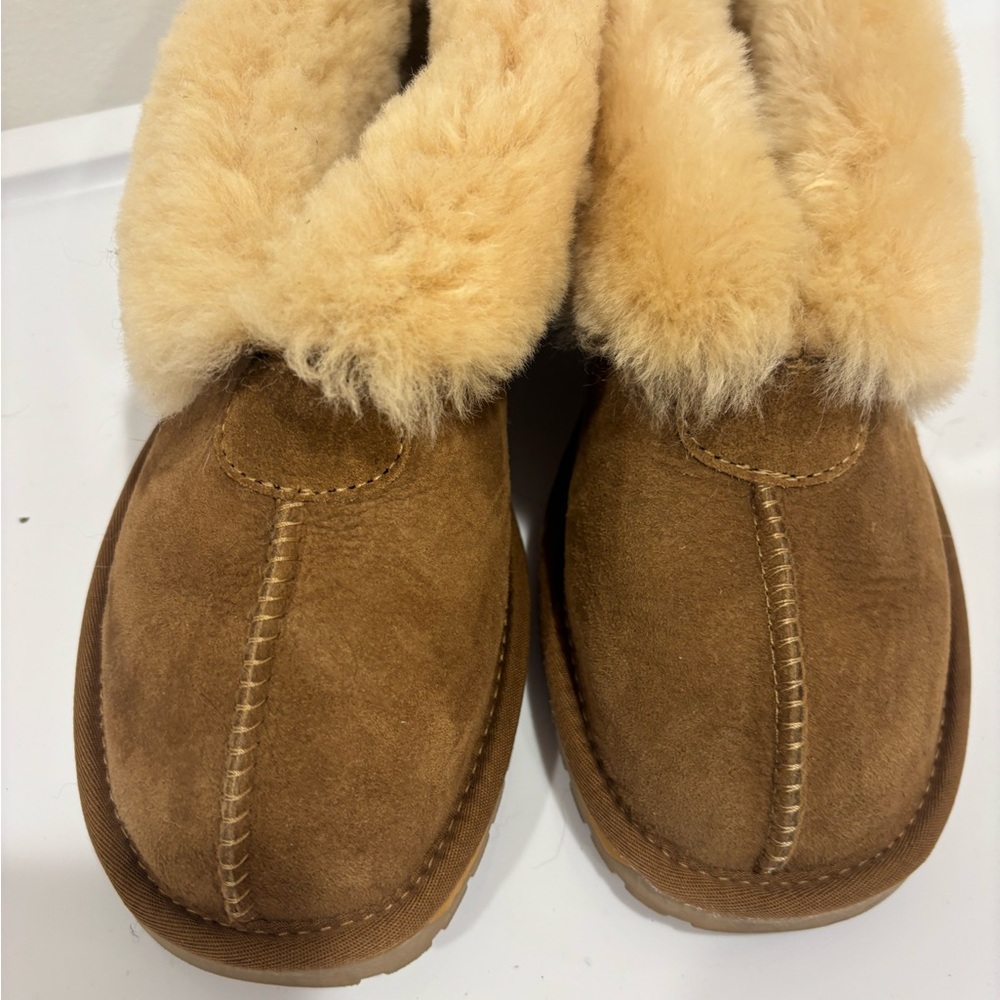 Emu Chestnut Brown Shearling-Lined Slippers